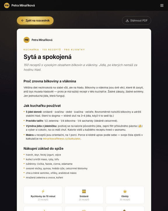 Náhled kuchařky se 200 recepty